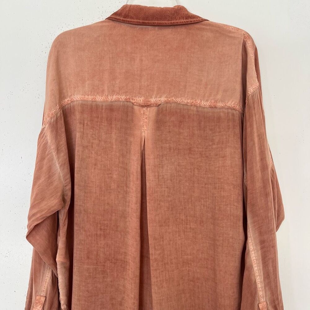Pilcro Rust Button-Up Blouse - Picture 6 of 11